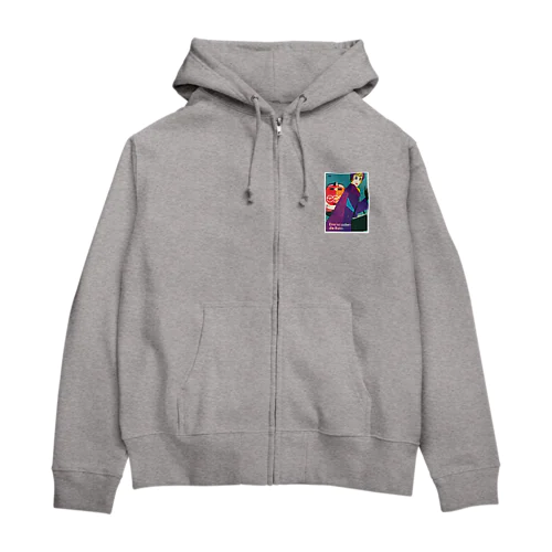 ドイツ国鉄 DB レディー３　ストール Zip Hoodie