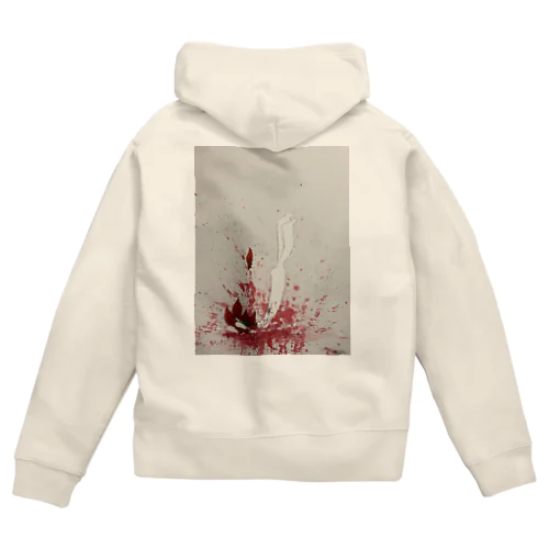 飛び降り自殺 Zip Hoodie