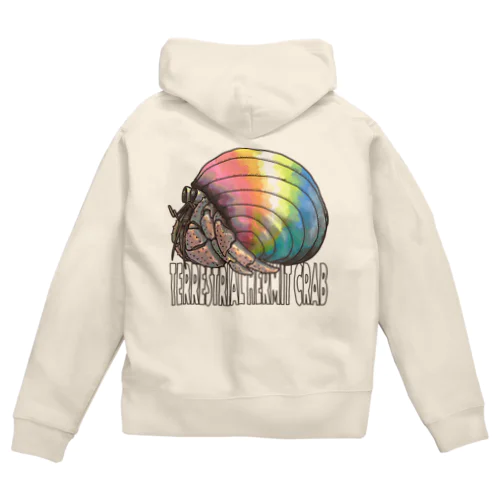 Terrestrial Hermit Crab (queer) Zip Hoodie