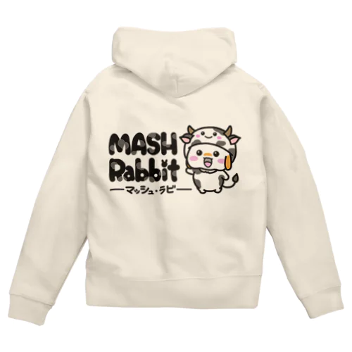 マッシュラビ(うし) Zip Hoodie