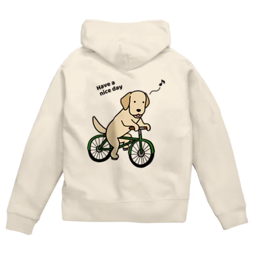 bicycleラブイエロー（両面） Zip Hoodie