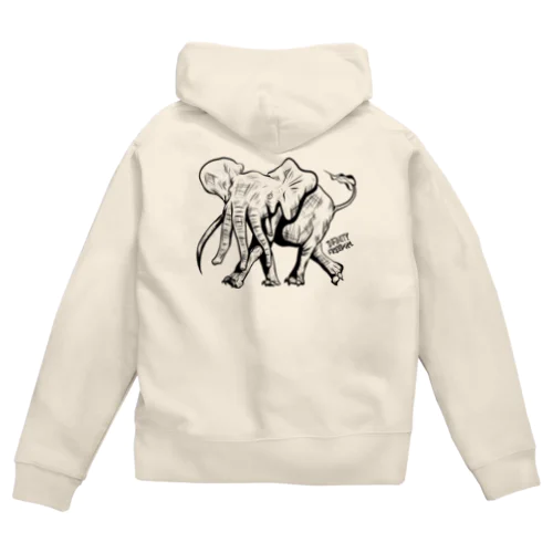 if_elephant_tpr Zip Hoodie