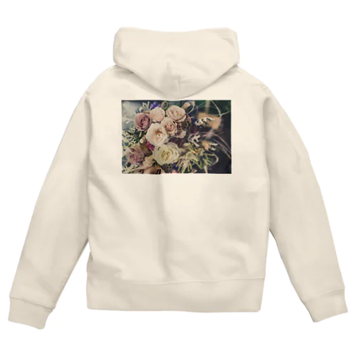 薔薇の花束を。 Zip Hoodie