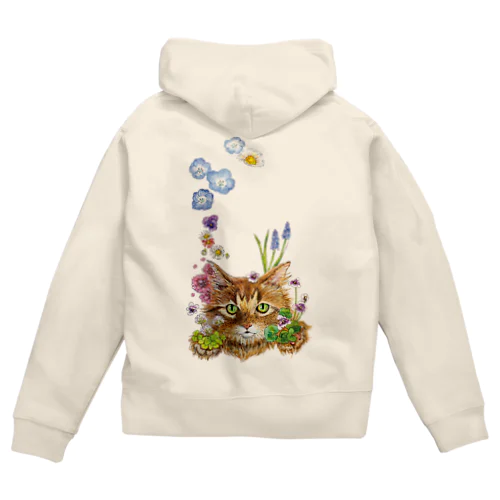 花咲かCAT Zip Hoodie