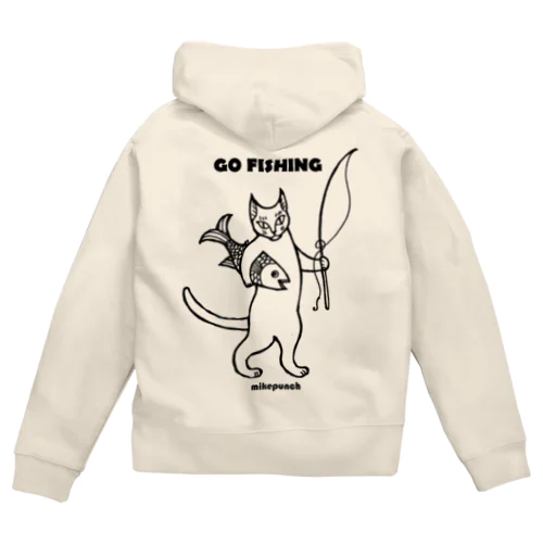 GO FISHING  ジップパーカー