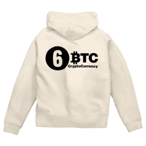 6BTC(Black-Logo) ジップパーカー