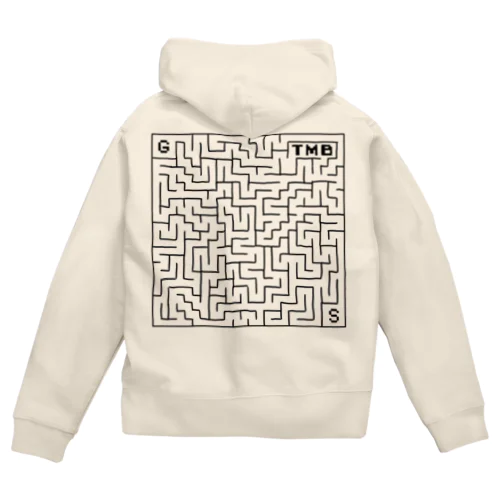 タイムマシン部迷路グッズ冬物 Zip Hoodie