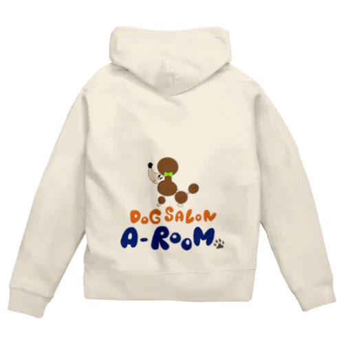 おすわりプードル Zip Hoodie