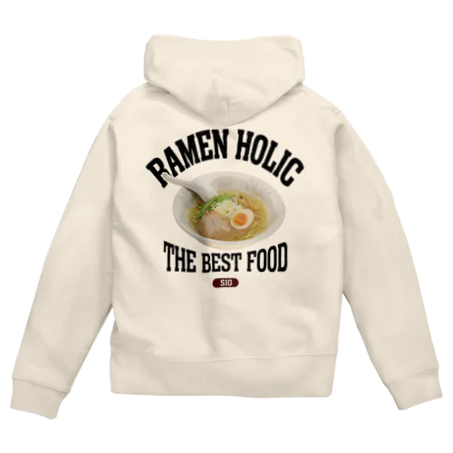 塩ラーメン（ビンテージ風） Zip Hoodie