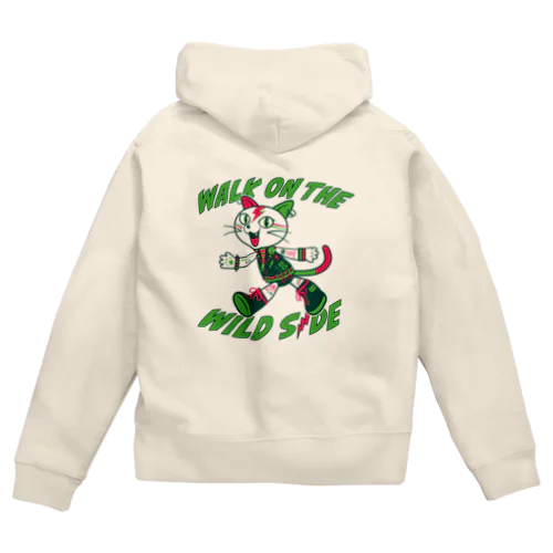 パンク猫 Zip Hoodie