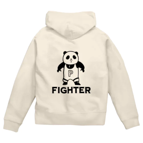 パンダプロレス ファイター Zip Hoodie