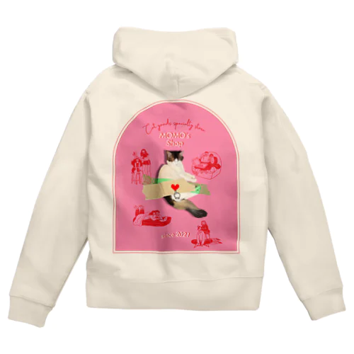 MOMO's Shop@2022 Zip Hoodie