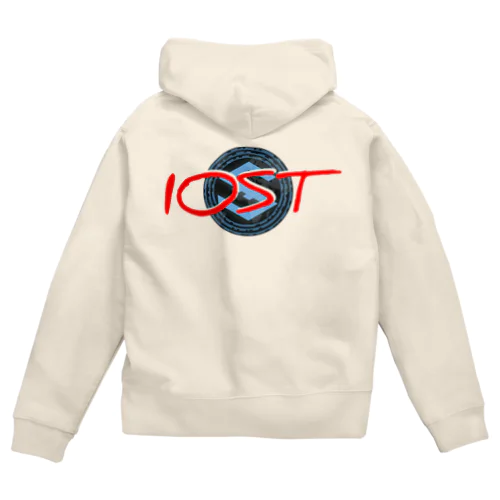 IOST（バックプリントシリーズ）【ホッパーデザイン】 ジップパーカー