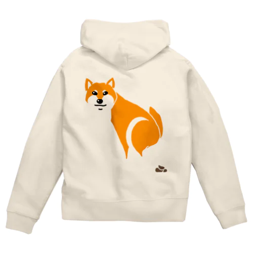 ウンチング(柴犬) Zip Hoodie