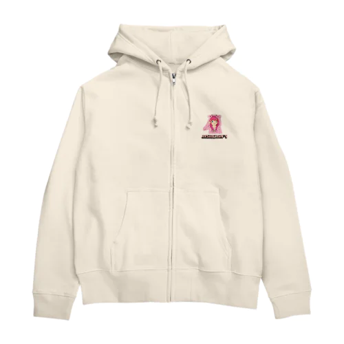 リサクラロゴ入りパーカー🐽 Zip Hoodie