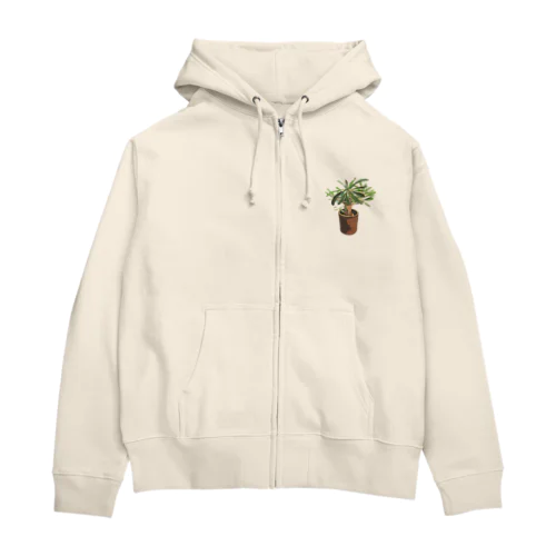 Pachypodium densiflorum Zip Hoodie