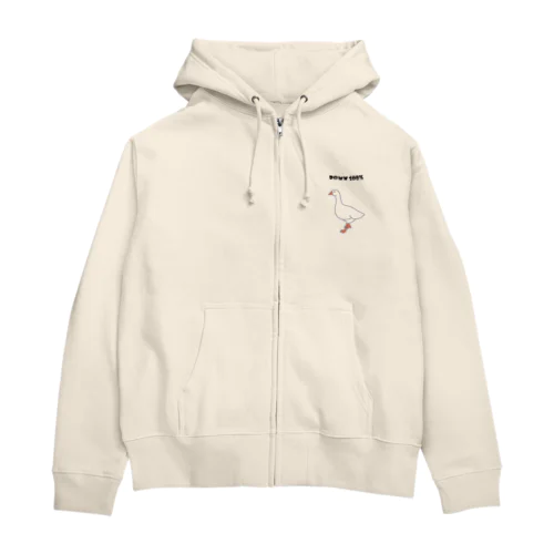 羽毛１００％ Zip Hoodie