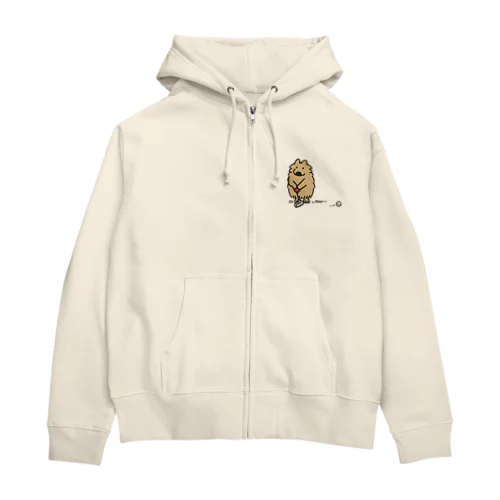 ポメラニアン　ゴルフ2 C Zip Hoodie