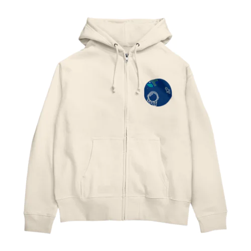 宇宙(裏面デザインなし) Zip Hoodie