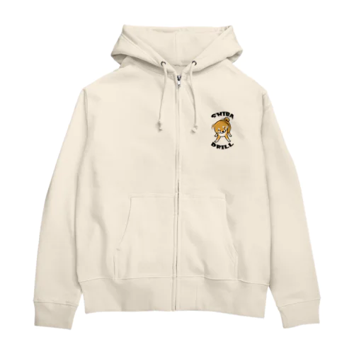 柴ドリル（赤柴） Zip Hoodie