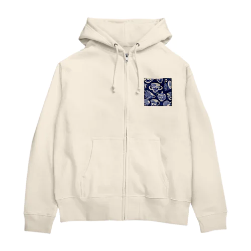 花の詩カップ(The Flower Poetry Cup) Zip Hoodie