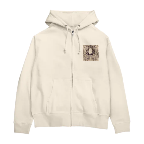 女神の睡眠 Zip Hoodie