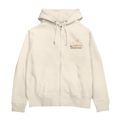 wind knot Zip Hoodie