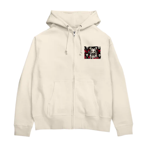 ロリータのつぶやき Zip Hoodie