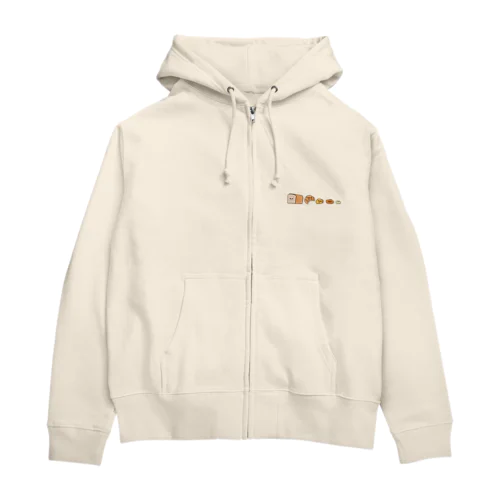 パン Zip Hoodie