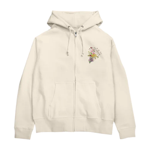 野の花 秋 Zip Hoodie