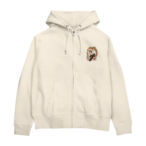 秋の恵みpommier Zip Hoodie