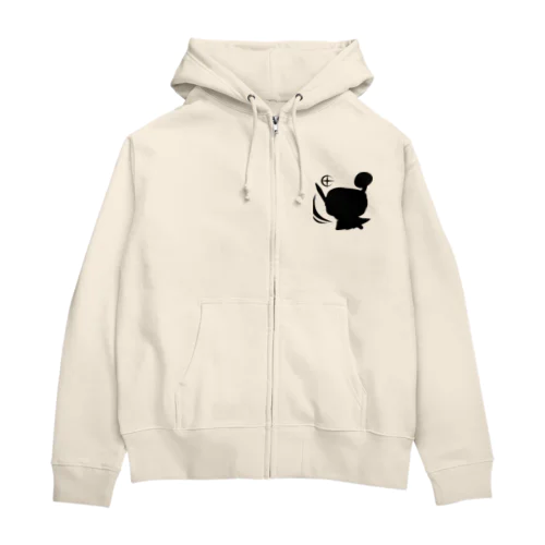 デスクおさむらい　SAPPOW　シルエット Zip Hoodie