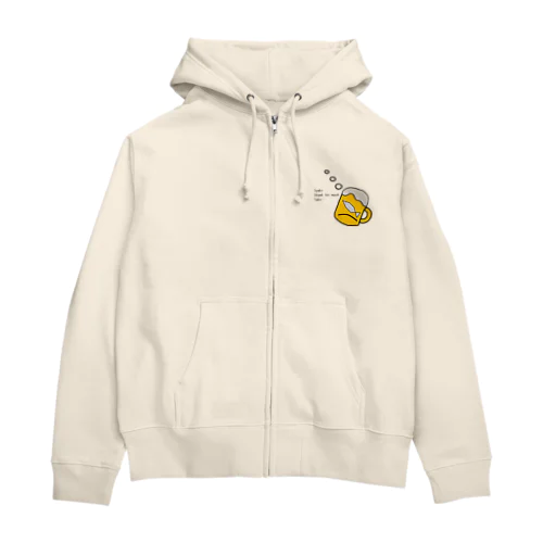 酒に溺れるシャケ Zip Hoodie