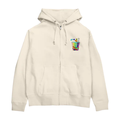 Tapioca Smile Zip Hoodie