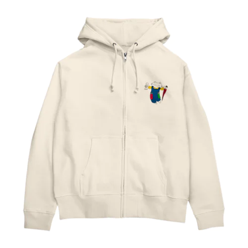 雨の日ですが、嬉しいよ Zip Hoodie