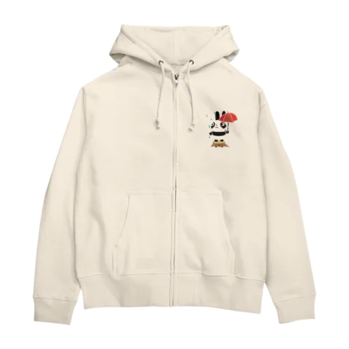 ラビットパンダ Zip Hoodie