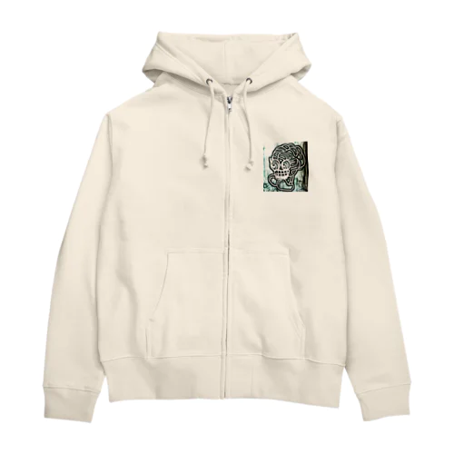 笑う脳味噌 Zip Hoodie