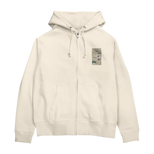 白いるかの深海世界 Zip Hoodie