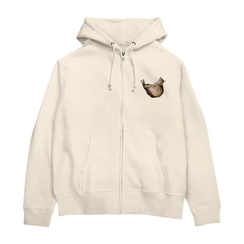 変な格好で寝る猫シリーズ Zip Hoodie