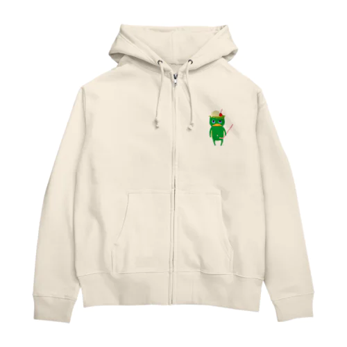 おばけパーカー＜クリームソーダになりたい河童＞ Zip Hoodie