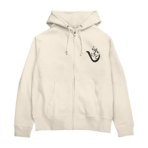 しらんけど淡色ジップパーカー Zip Hoodie