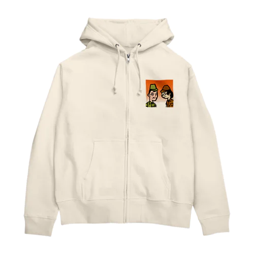 日本兵の夕暮れ Zip Hoodie