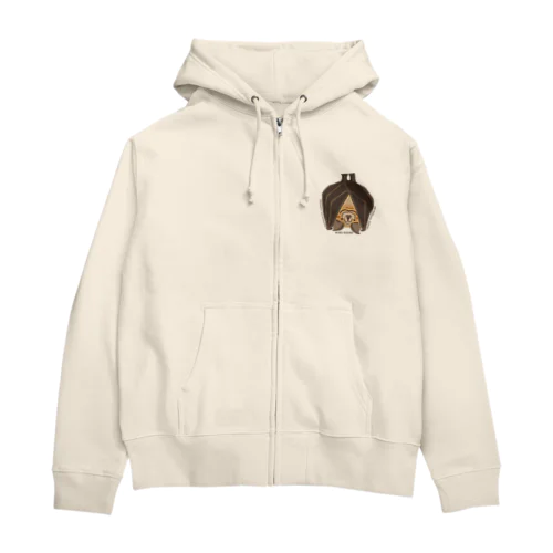 寝ているキクガシラコウモリ Zip Hoodie