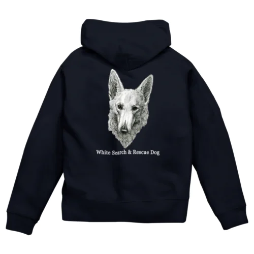 瀬戸優コラボ 災害救助犬チャリティグッズ Zip Hoodie