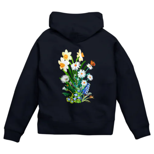 朝露の花畑 Zip Hoodie