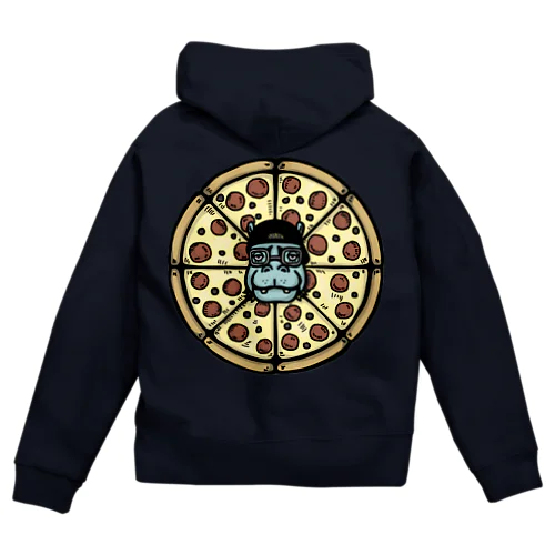 カバオーナーの美味しいピザ🍕 Zip Hoodie