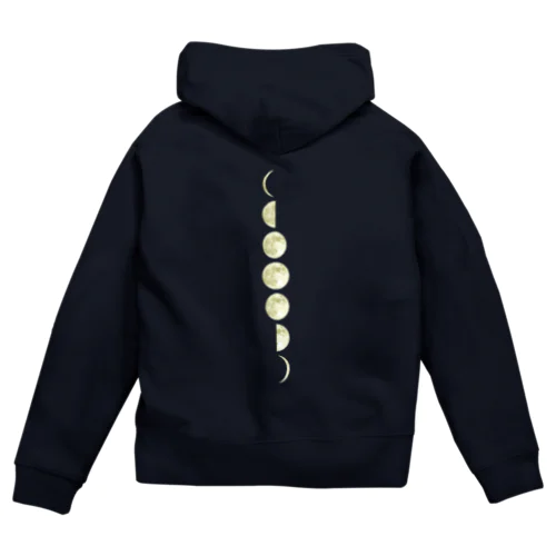 【黄】シアンとおそろい！月の満ち欠け Zip Hoodie