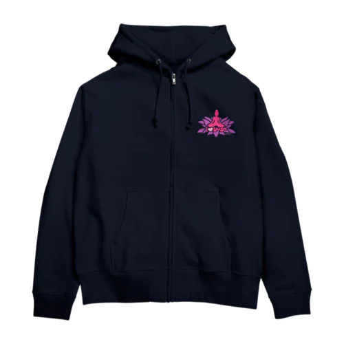 I LOVE YOGA by foxycolors Zip Hoodie