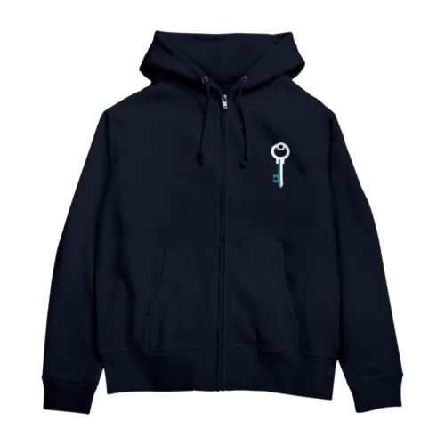 シンプル カギ Zip Hoodie