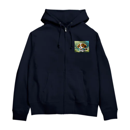 かわいい子犬 Zip Hoodie